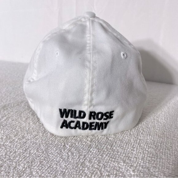 5/$25 Wild Rose Academy White Flex Fit Embroidered Rose Ball Cap HatL/XL - Picture 5 of 11